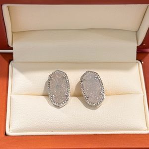 Kendra Scott Stud Earrings Iridescent Drusy